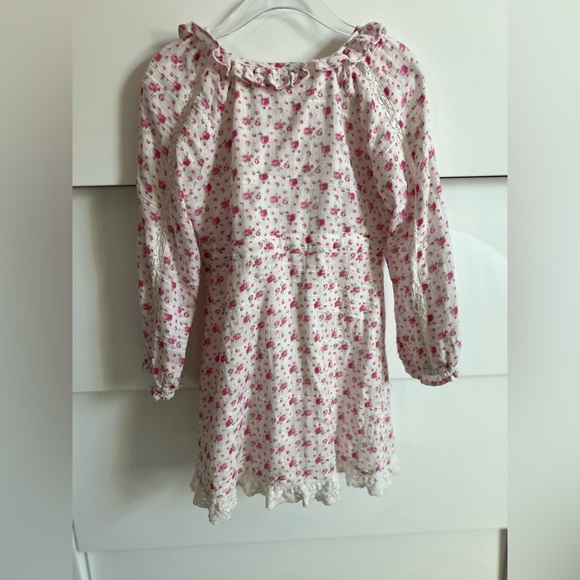 LoveShackFancy Pink Floral Girls Dress ( size 5-6) - Picture 6 of 10